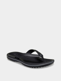 Шлёпанцы Crocs CROCBAND FLIP BLK/SGY модель 11033-0DD Фото