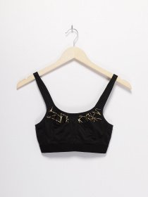 Спортивный топ Crivit модель IAN281150_чорний з золотим Спортивный топ Crivit модель IAN281150_чорний з золотим Фото