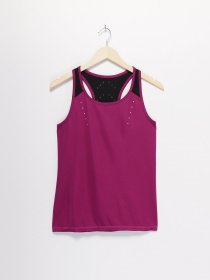 Майка Crivit модель IAN287715_т.рожевий з чорним Фото