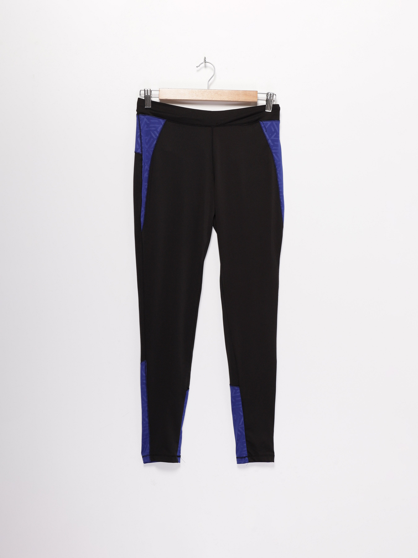 Леггинсы спортивные Crivit модель IAN292321_чорний з синім Фото