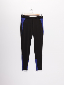 Спортивные леггинсы Crivit модель IAN292321_чорний з синім Спортивные леггинсы Crivit модель IAN292321_чорний з синім Фото