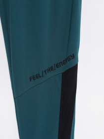 Спортивні штани Crivit модель IAN3016865_т.бірюзовий з чорним Фото