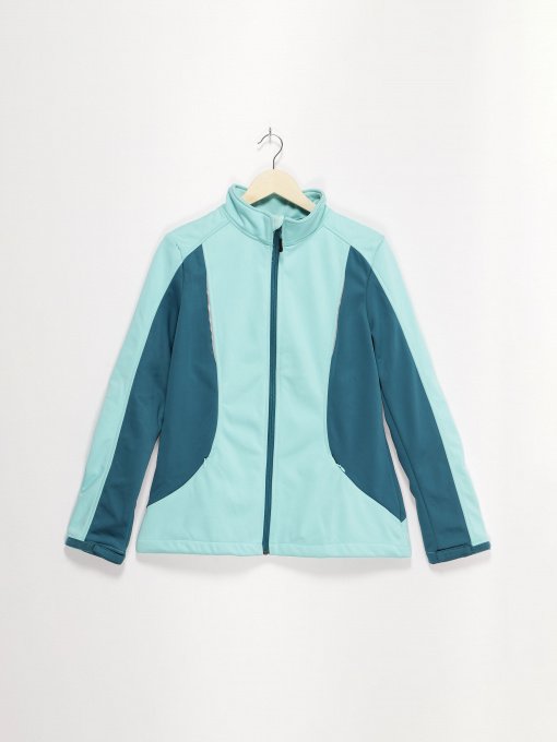 Спортивная кофта Crivit модель IAN287680_с.бірюзовий з т.бірюзовим Фото