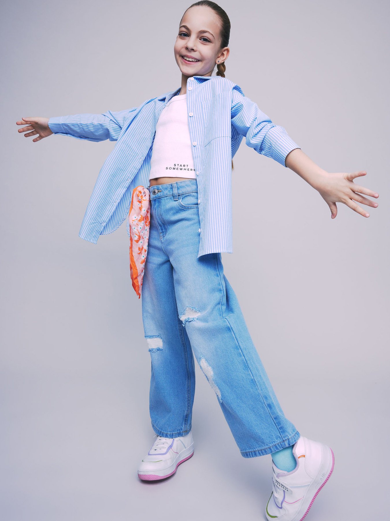 Широкие джинсы DeFacto модель W7246A6-BE394 Фото