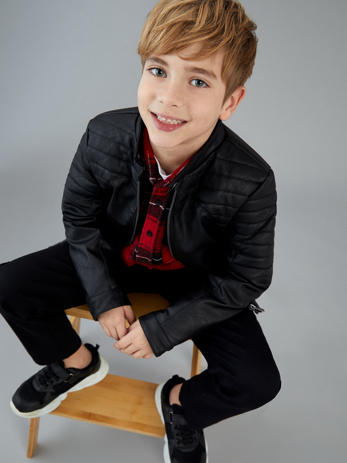 Шкіряна куртка DeFacto модель S8477A6-BK27 Фото