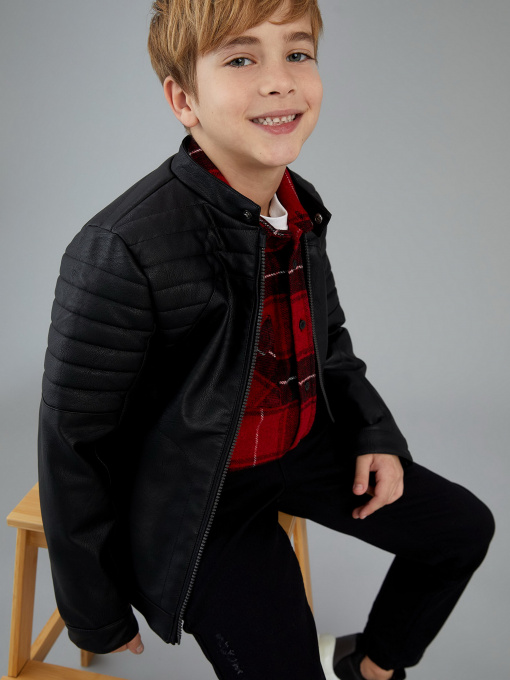 Куртка кожаная DeFacto модель S8477A6-BK27 Фото