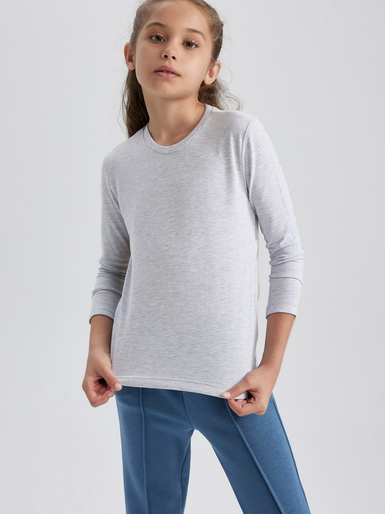 Лонгслив DeFacto модель U6810A6-GR93 Фото