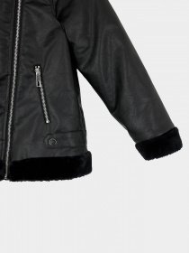 Шкіряна куртка DeFacto модель U4292A6-BK27 Фото