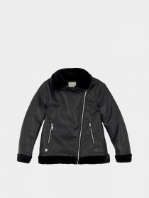 Шкіряна куртка DeFacto модель U4292A6-BK27 Фото