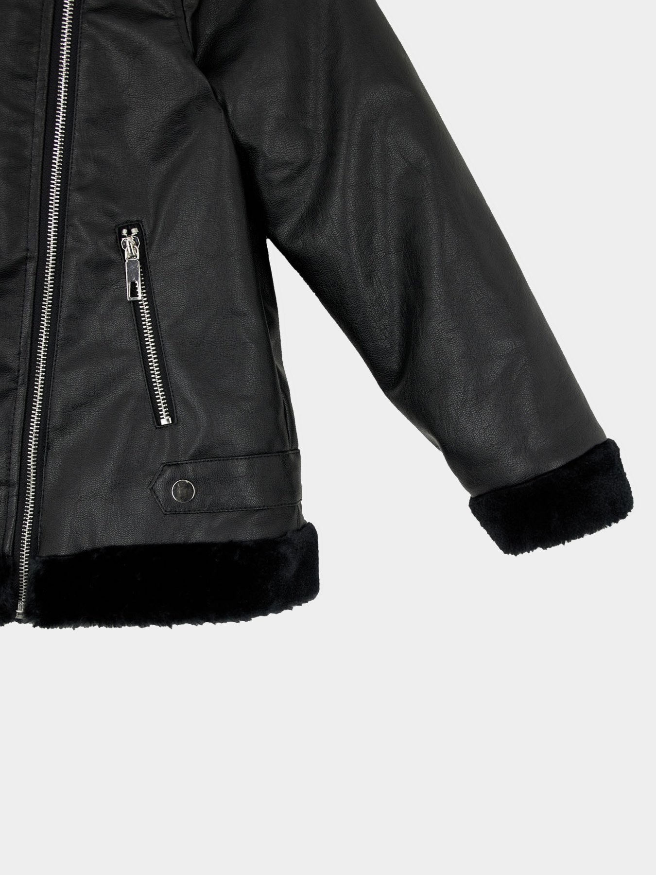 Шкіряна куртка DeFacto модель U4292A6-BK27 Фото