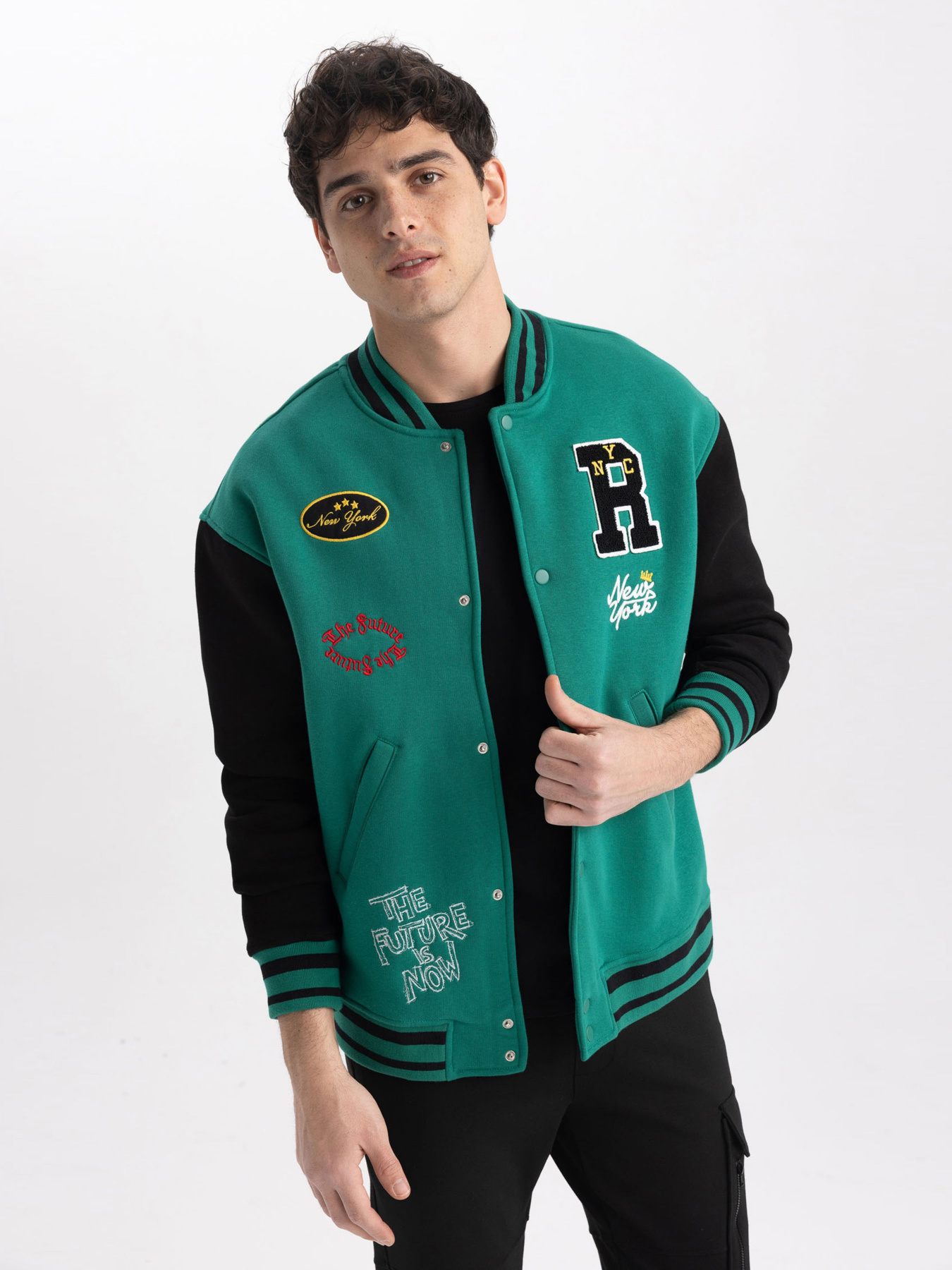 Бомбер DeFacto модель Z9170AZ-GN1046 Фото