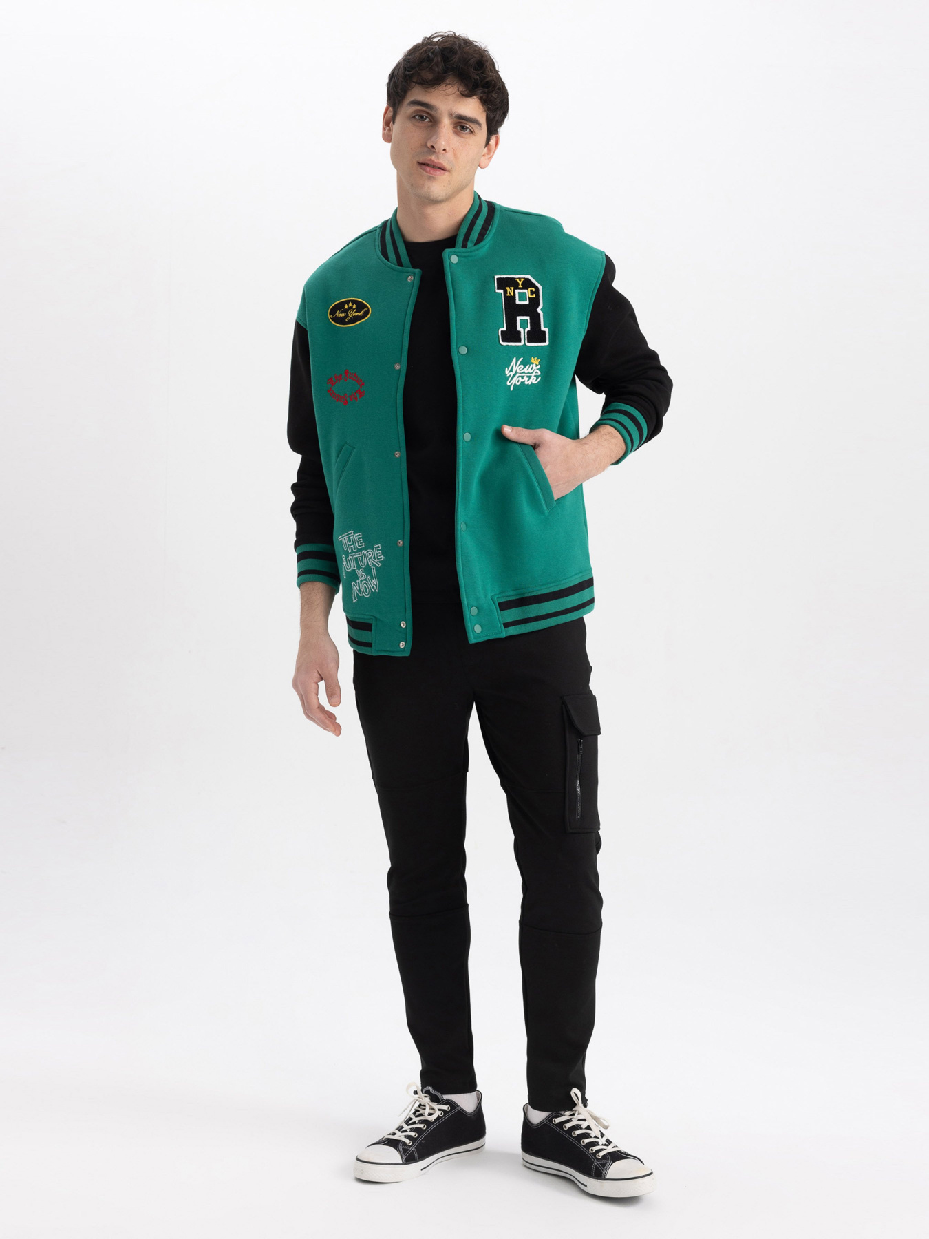 Бомбер DeFacto модель Z9170AZ-GN1046 Фото