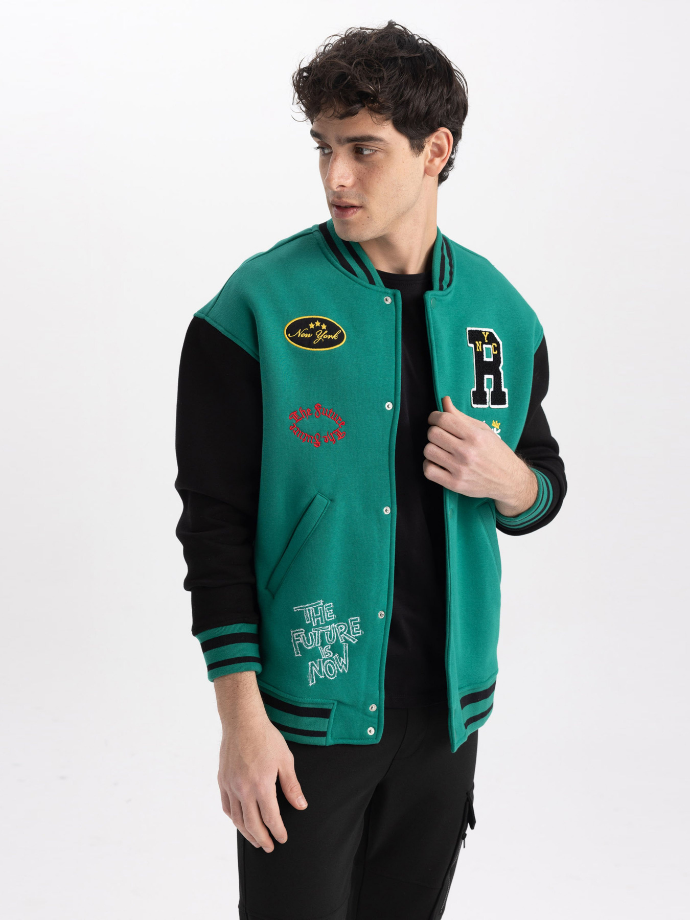 Бомбер DeFacto модель Z9170AZ-GN1046 Фото