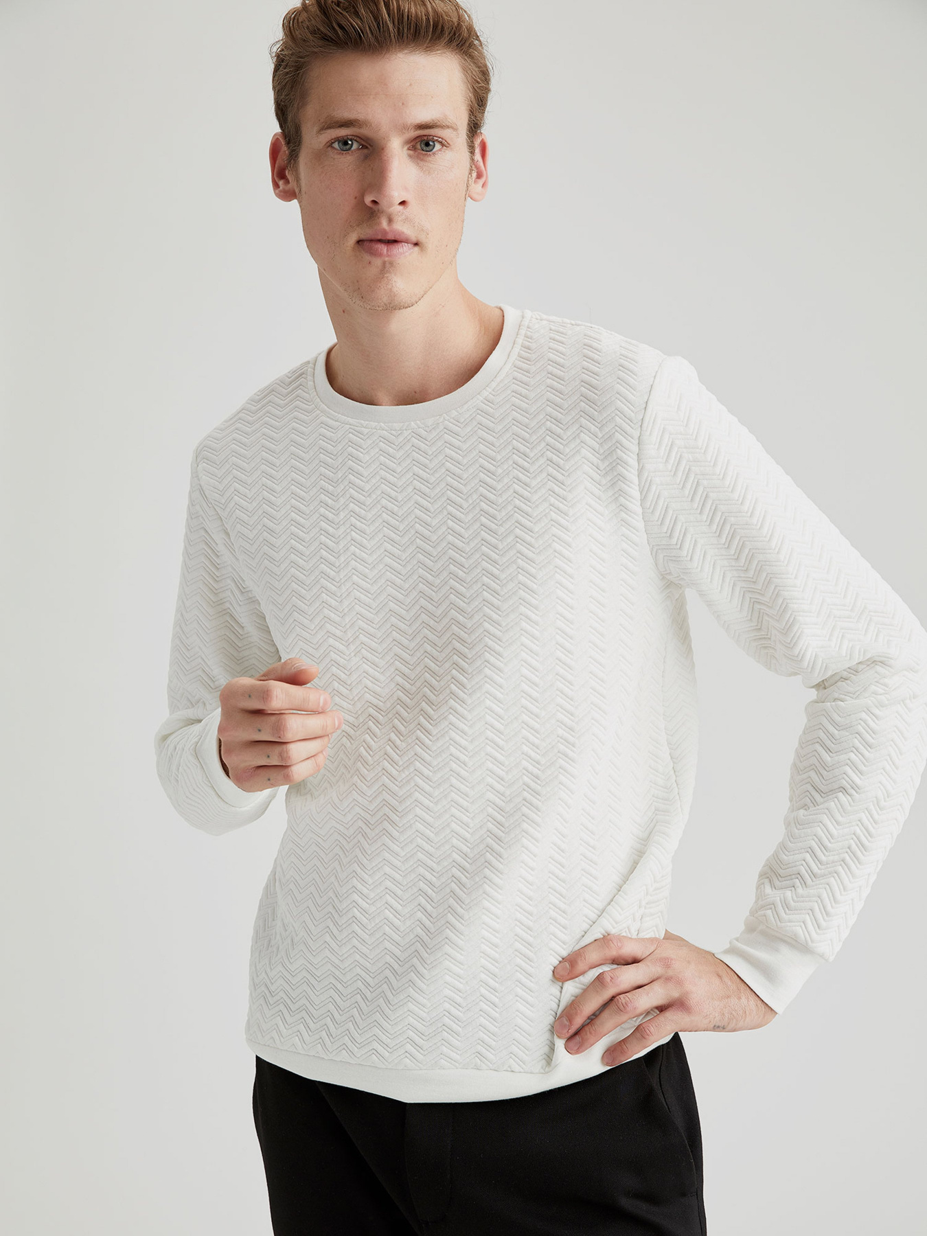 Джемпер DeFacto модель T6262AZ-WT32 Джемпер DeFacto модель T6262AZ-WT32 Фото