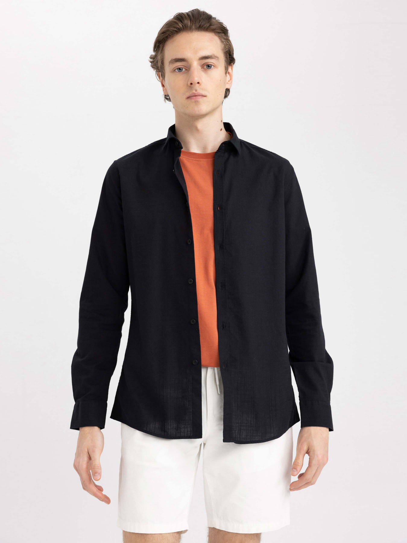 Рубашка повседневная DeFacto модель R1680AZ-BK81 Фото