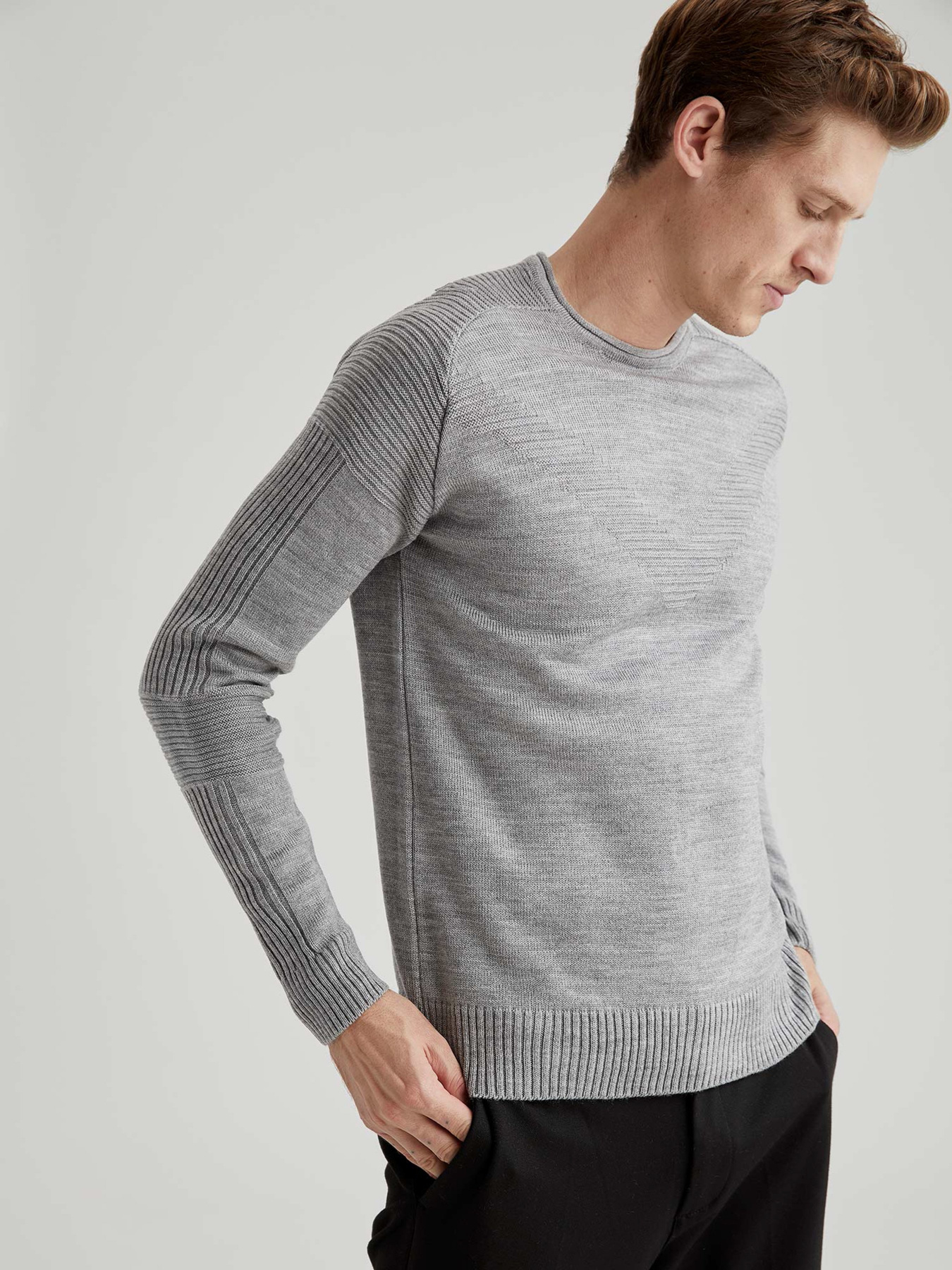 Джемпер DeFacto модель T6365AZ-GR228 Фото