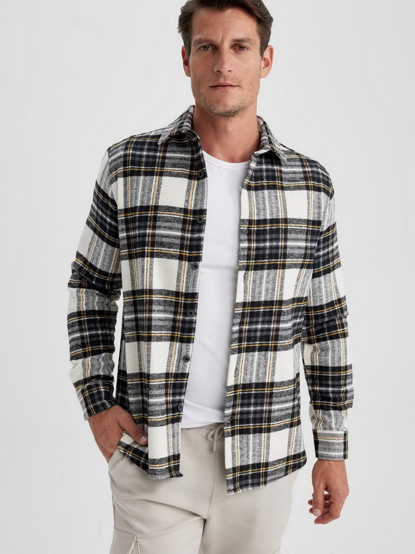 Сорочка повсякденна DeFacto модель Y1693AZ-BK27 Фото