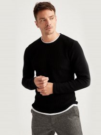 Джемпер DeFacto модель T1048AZ-BK27 Фото