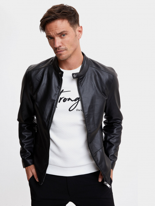 Куртка кожаная DeFacto модель R0868AZ-BK27 Фото