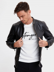 Куртка кожаная DeFacto модель R0868AZ-BK27 Куртка кожаная DeFacto модель R0868AZ-BK27 Фото