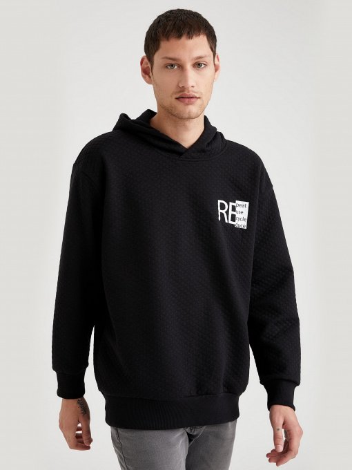 Худи DeFacto модель T1969AZ-BK27 Фото