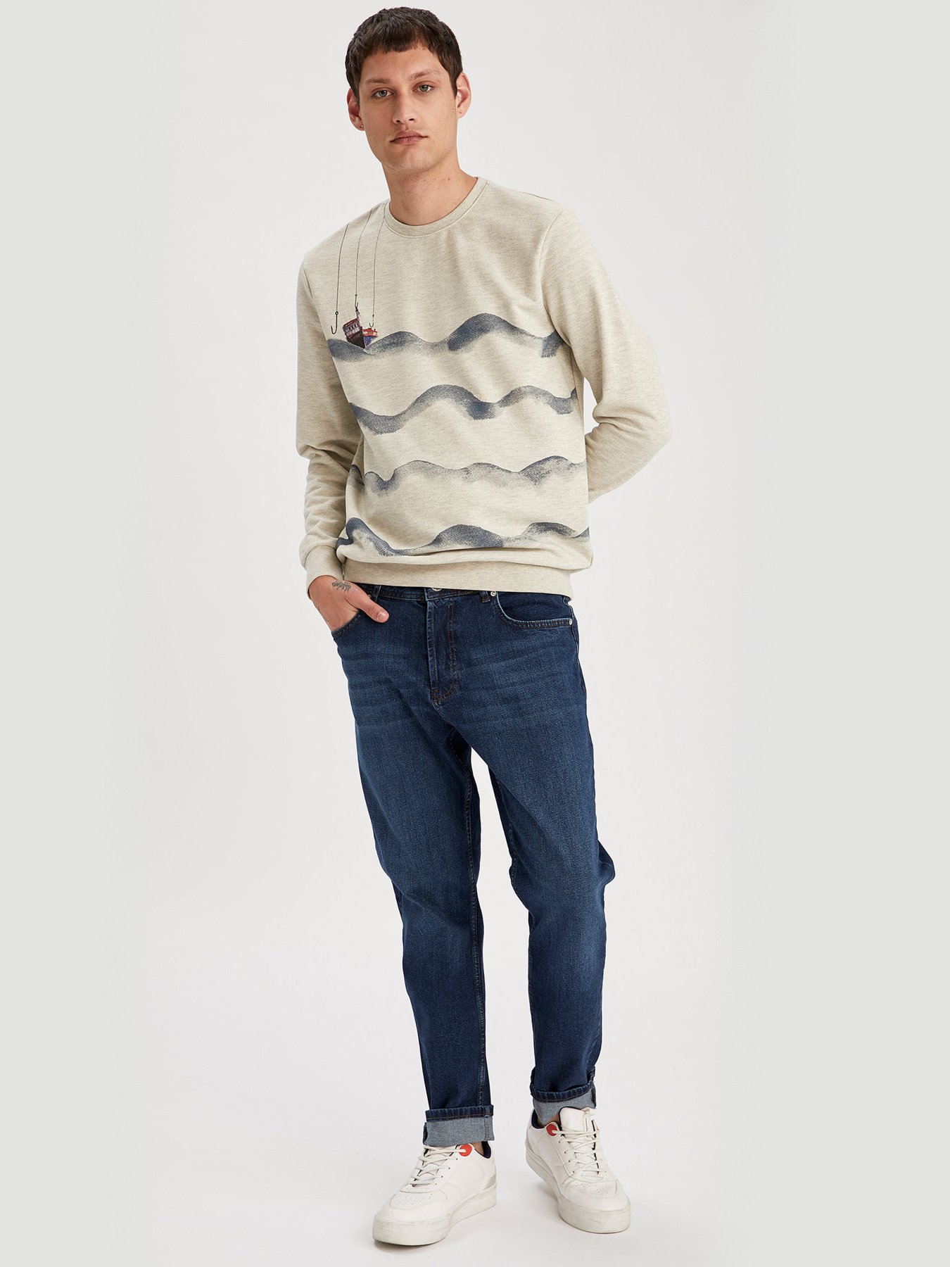 Свитшот DeFacto модель T8038AZ-BG443 Фото