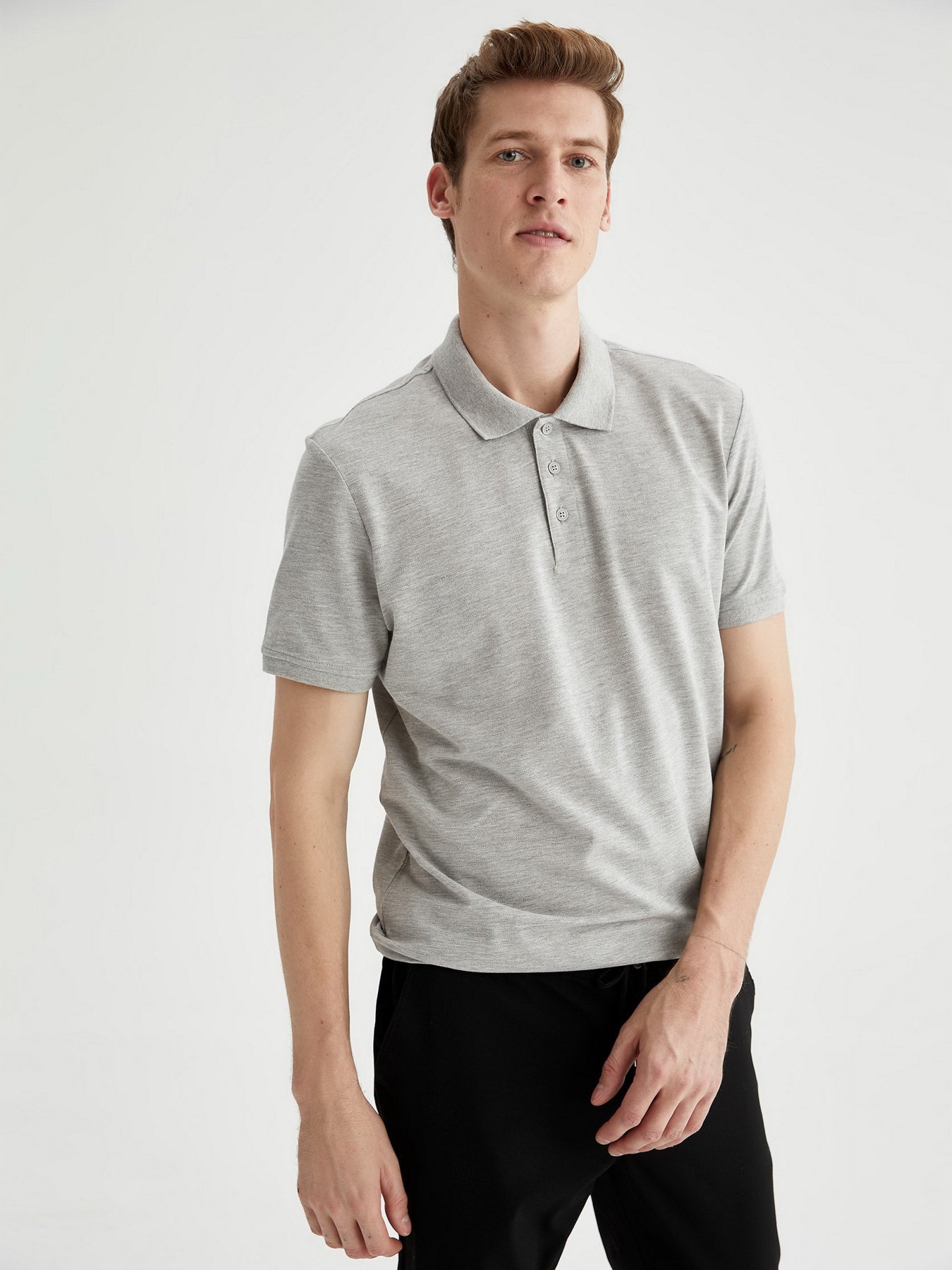 Поло DeFacto модель T0126AZ-GR210 Фото