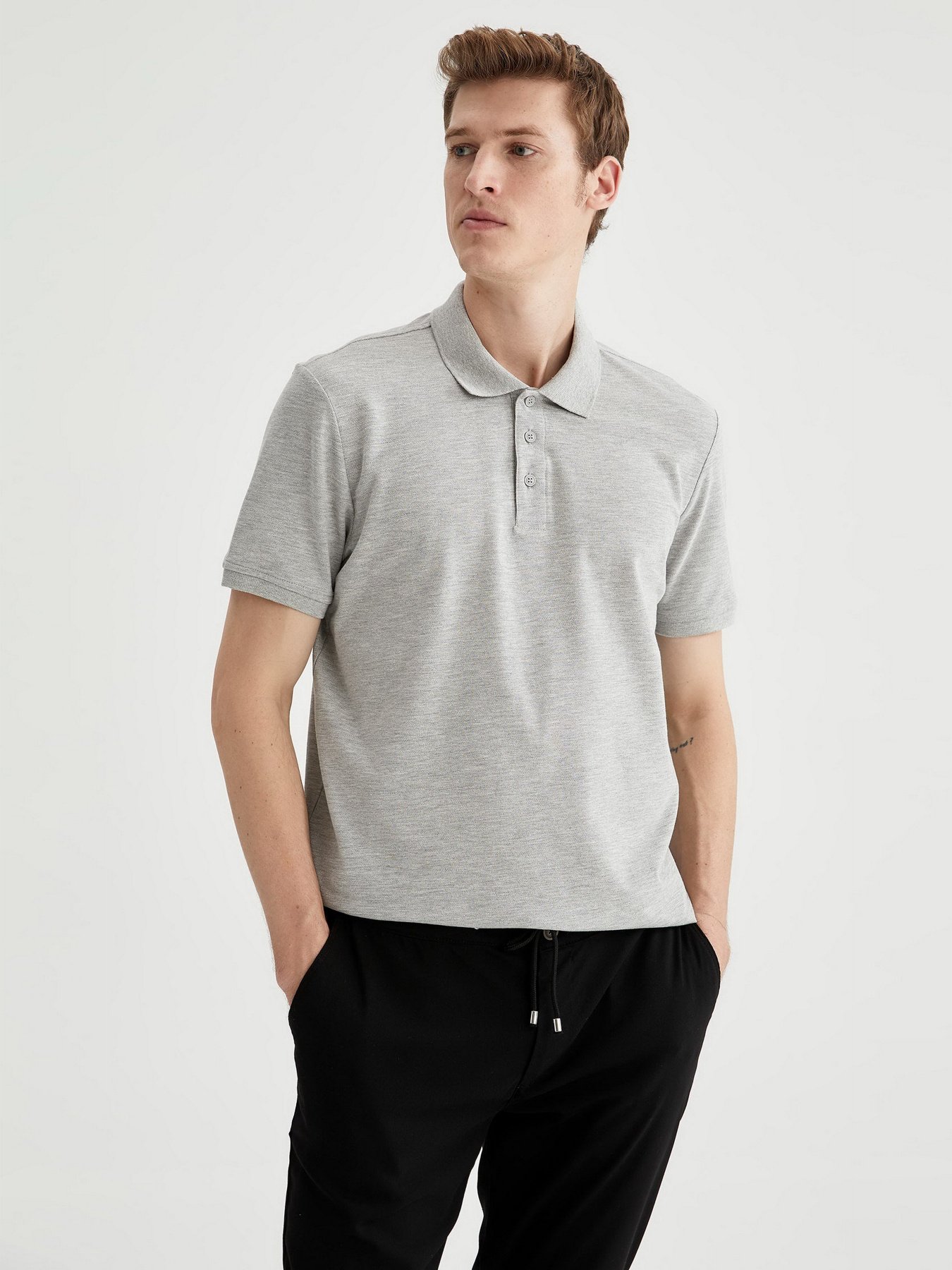 Поло DeFacto модель T0126AZ-GR210 Фото