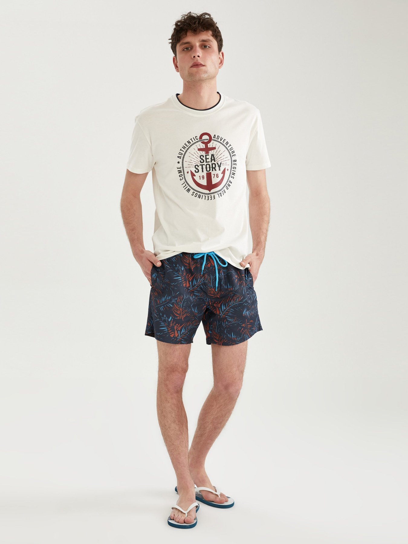 Шорти для плавання DeFacto модель N0911AZ-NV100 Шорти для плавання DeFacto модель N0911AZ-NV100 Фото