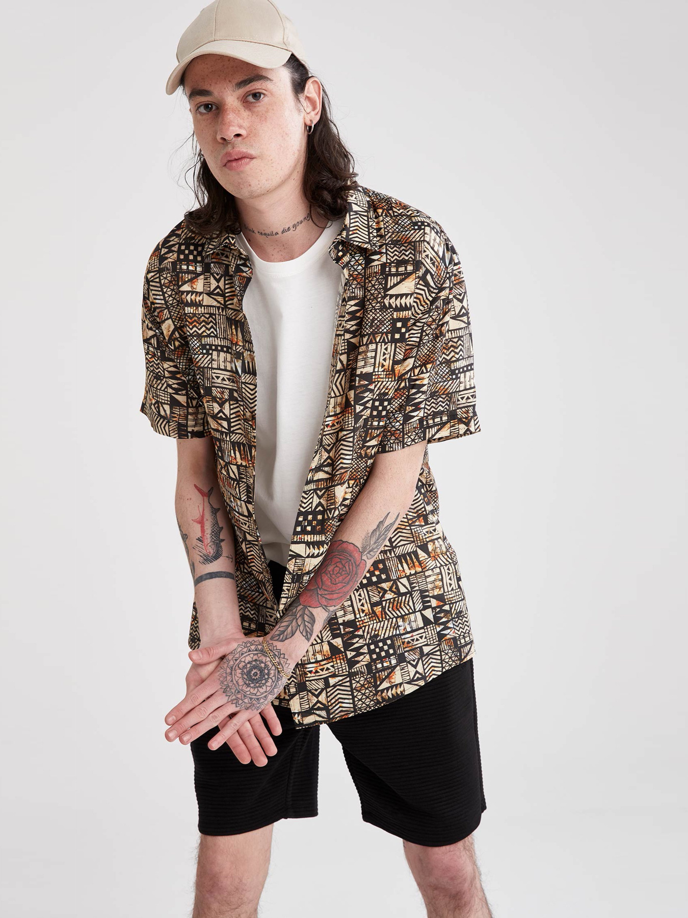 Сорочка повсякденна DeFacto модель N1706AZ-AR187 Фото