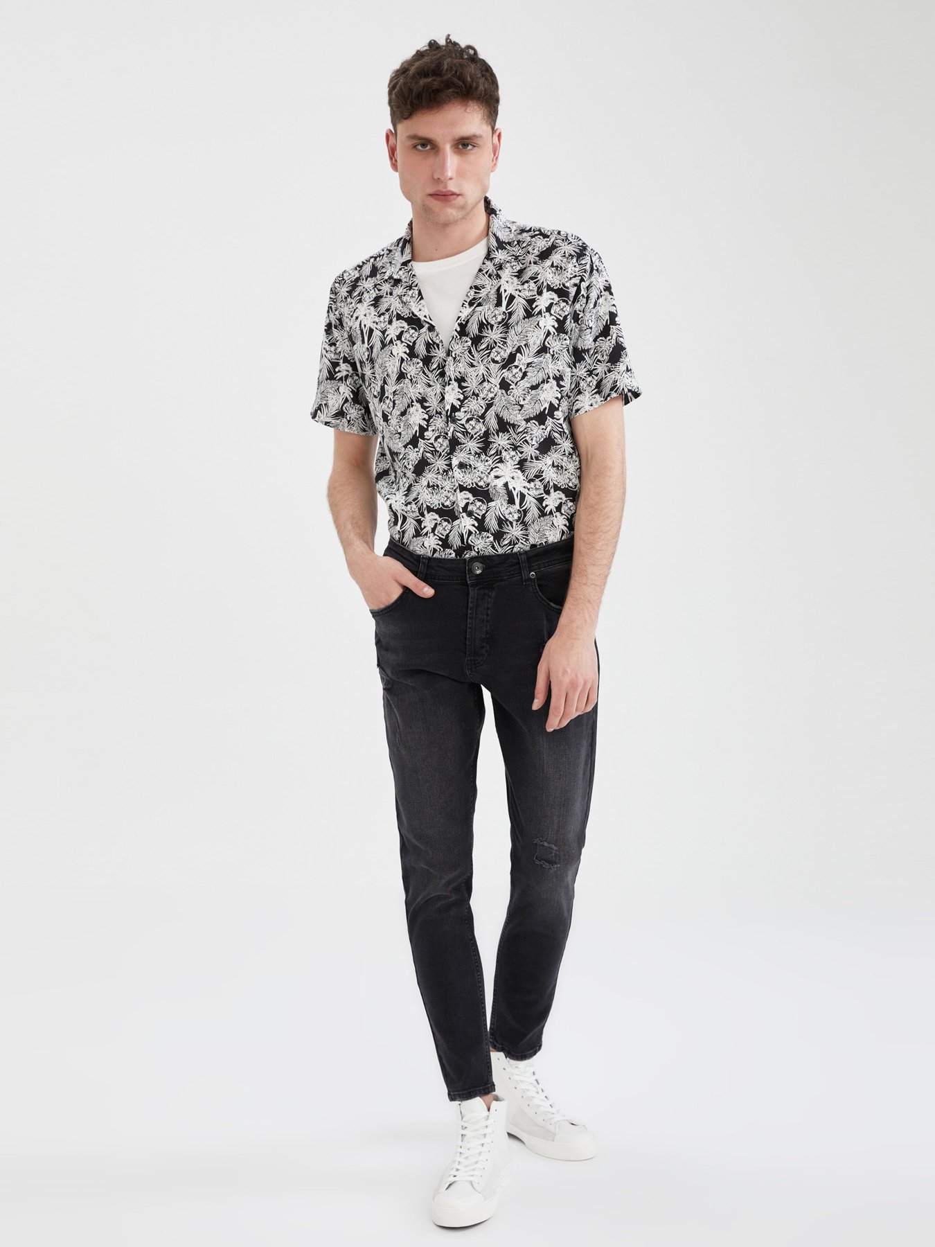 Рубашка повседневная DeFacto модель N1758AZ-BK27 Фото