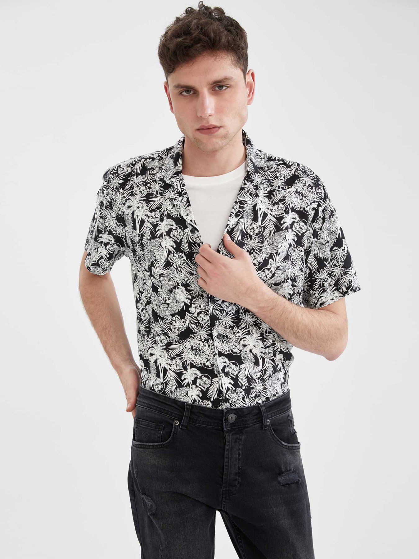 Рубашка повседневная DeFacto модель N1758AZ-BK27 Фото