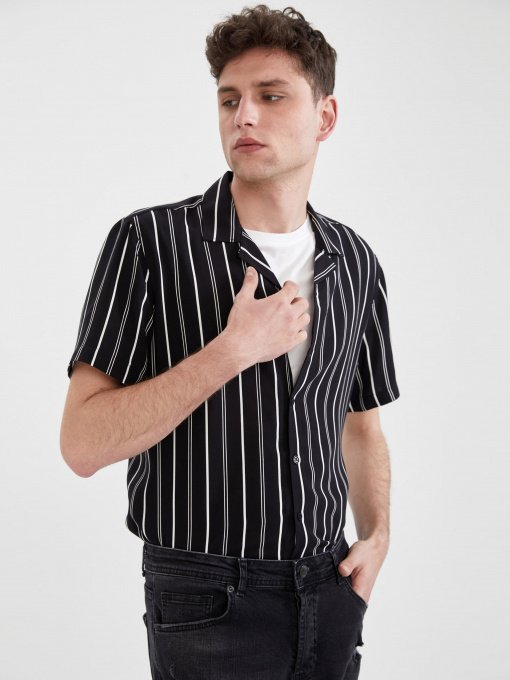 Сорочка повсякденна DeFacto модель N9713AZ-BK27 Фото