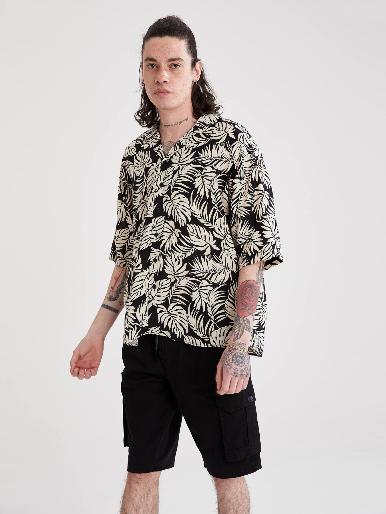 Сорочка повсякденна DeFacto модель U0431AZ-BK27 Фото