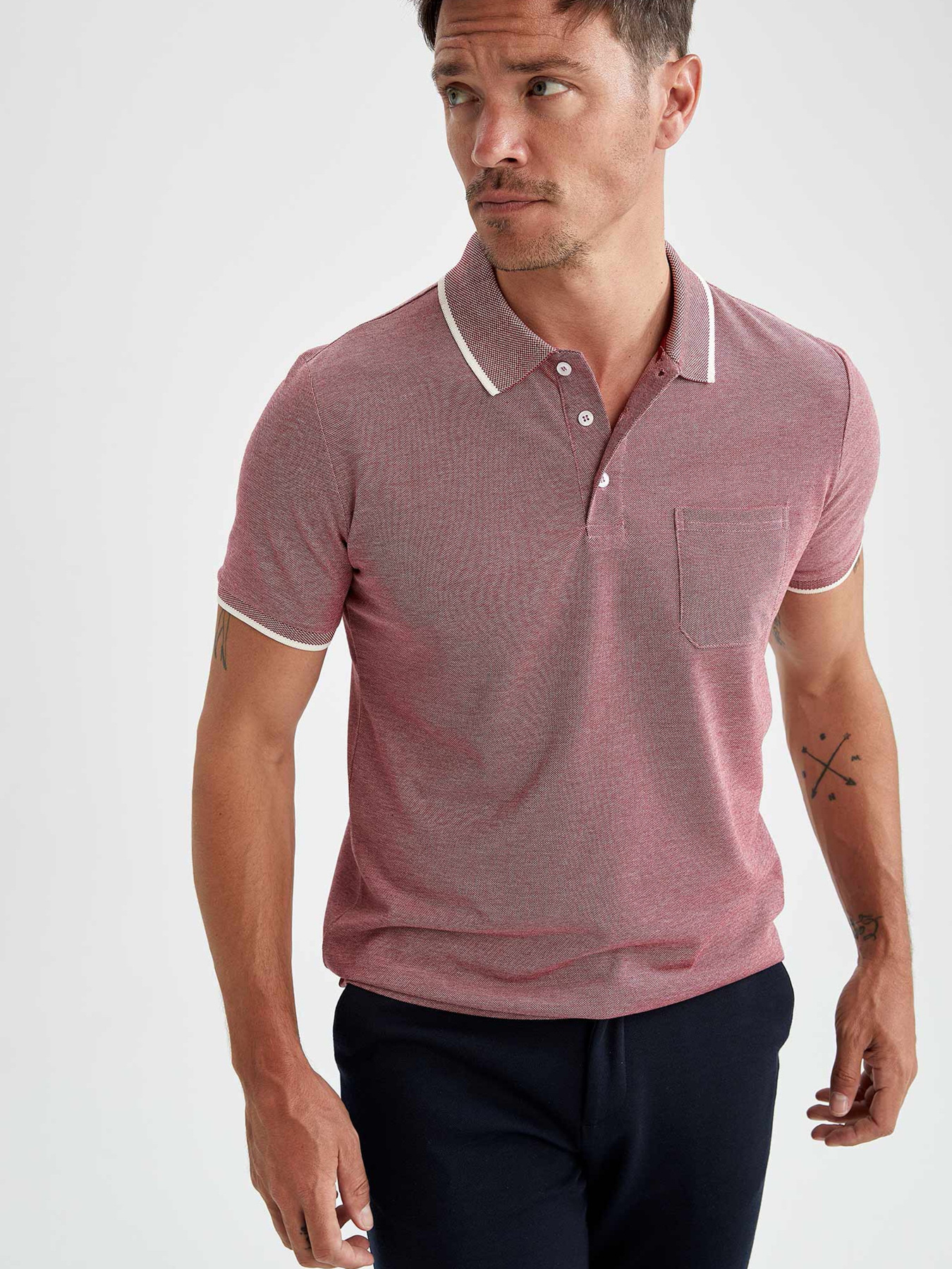 Поло DeFacto модель T7645AZ-BR363 Фото