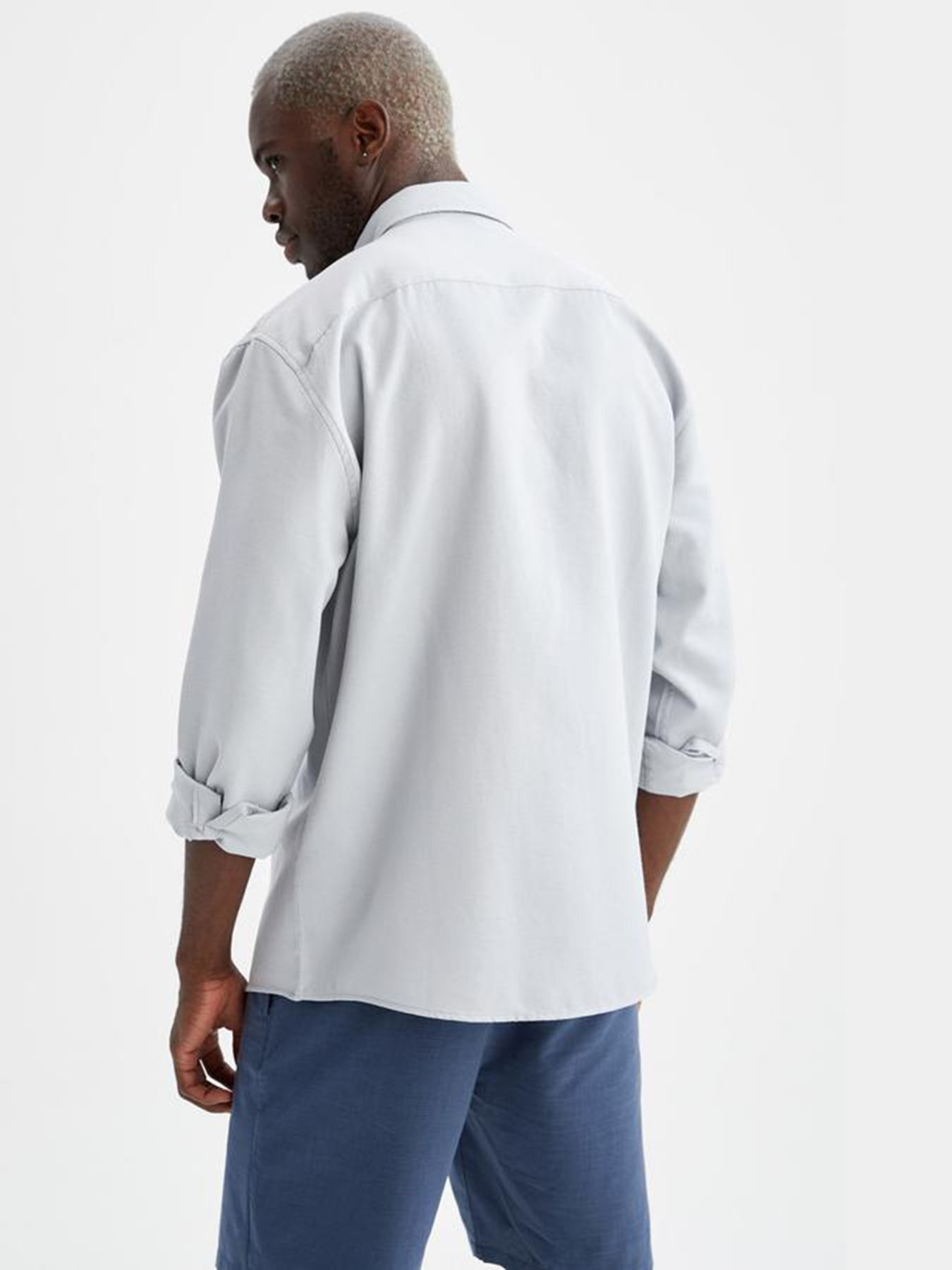 Сорочка повсякденна DeFacto модель V0113AZ-GR91 Фото