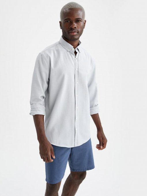 Рубашка повседневная DeFacto модель V0113AZ-GR91 Фото