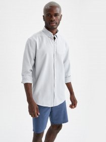 Сорочка повсякденна DeFacto модель V0113AZ-GR91 Фото