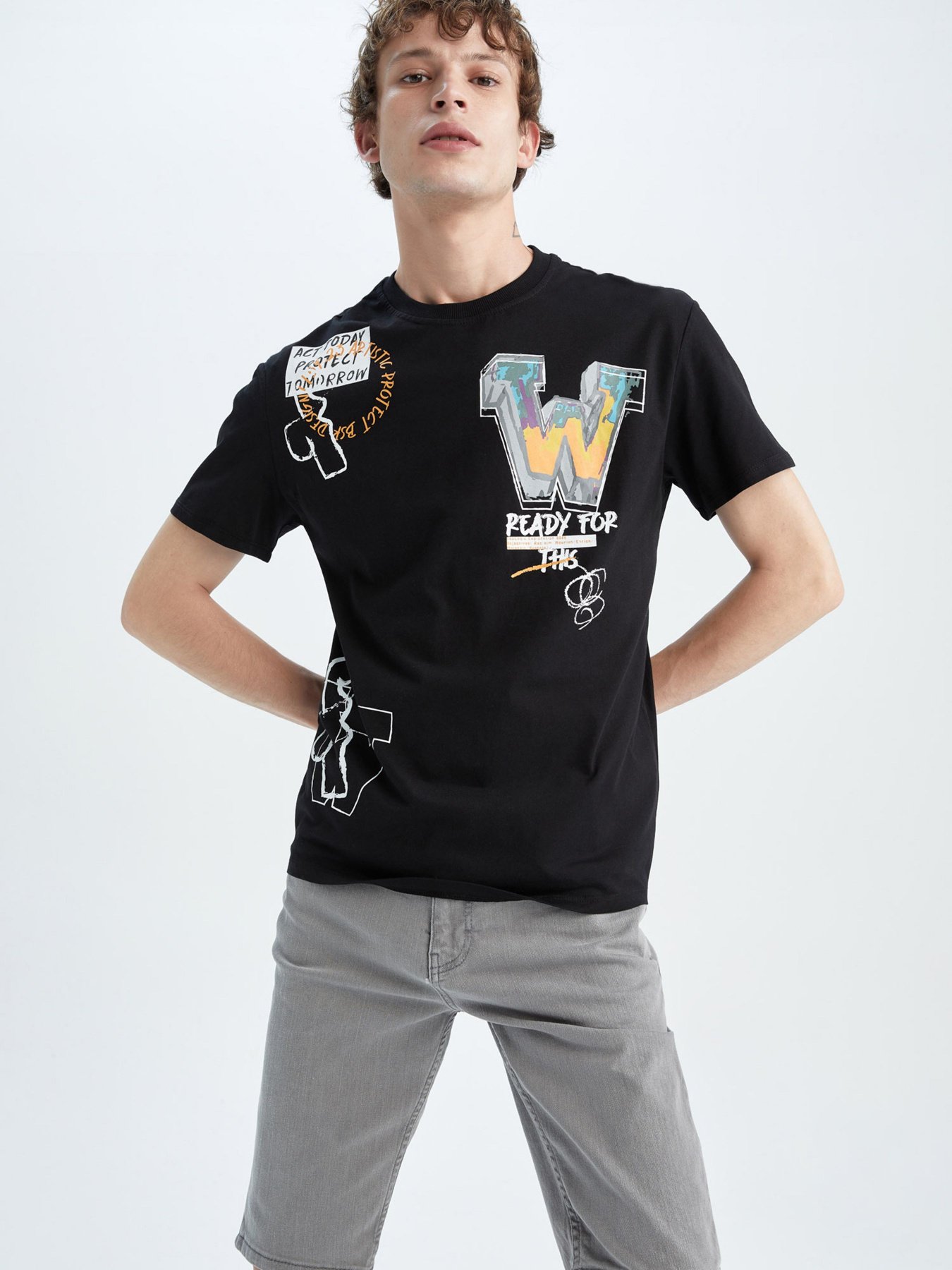 Футболка DeFacto модель X6243AZ-BK81 Фото