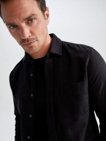 Сорочка повсякденна DeFacto модель V6017AZ-BK27 Фото