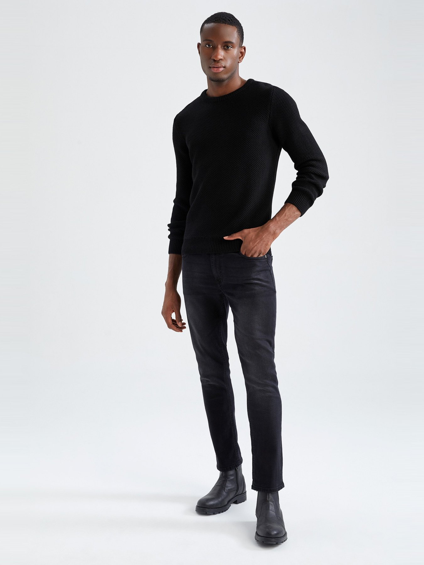 Джемпер DeFacto модель X5157AZ-BK27 Фото