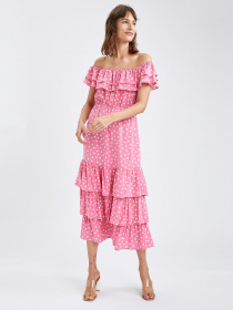 Платье миди DeFacto модель U7043AZ-PN237 Фото