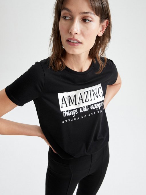 Футболки и поло DeFacto модель U9312AZ-BK27 Фото