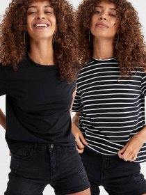 Набор футболок DeFacto модель U9923AZ-BK27 Набор футболок DeFacto модель U9923AZ-BK27 Фото