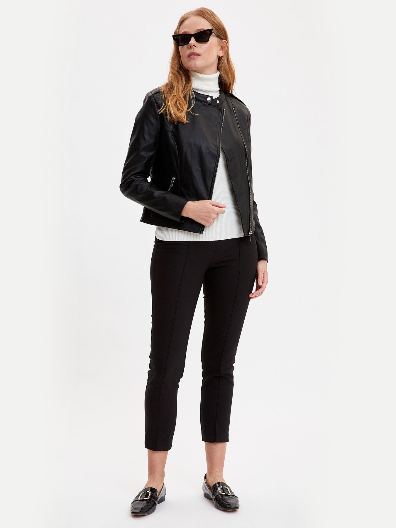 Шкіряна куртка DeFacto модель N6777AZ-BK27 Фото