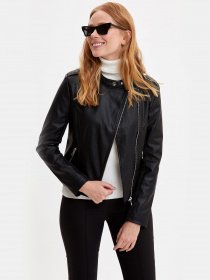 Куртка кожаная DeFacto модель N6777AZ-BK27 Куртка кожаная DeFacto модель N6777AZ-BK27 Фото