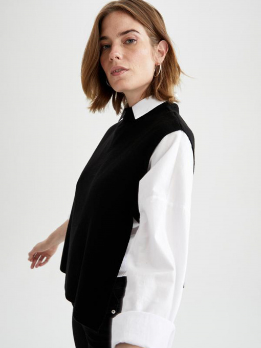 Жилет DeFacto Basic Crew Neck модель U8122AZ-BK27 Фото