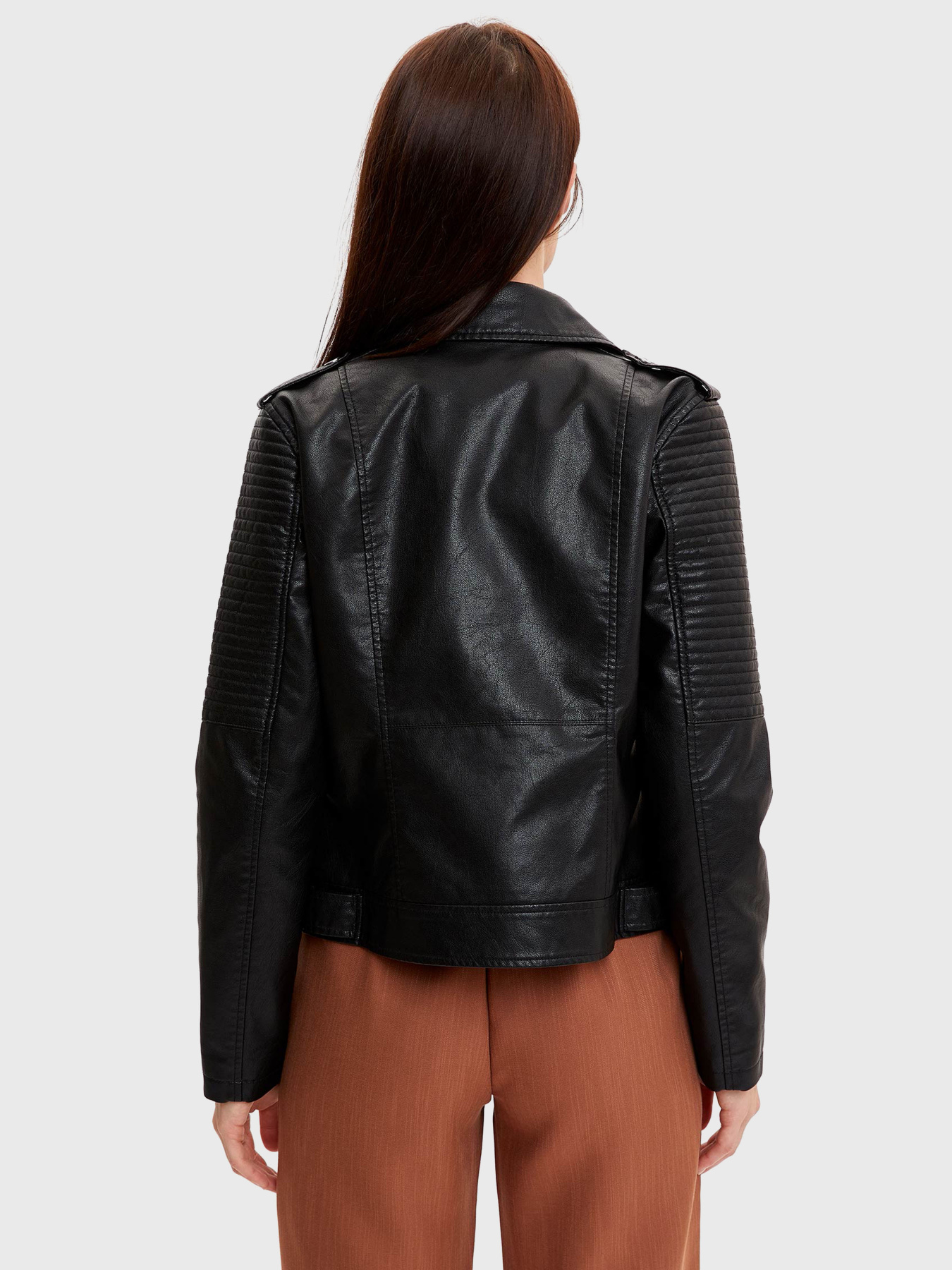 Куртка кожаная DeFacto модель N6782AZ-BK27 Куртка кожаная DeFacto модель N6782AZ-BK27 Фото