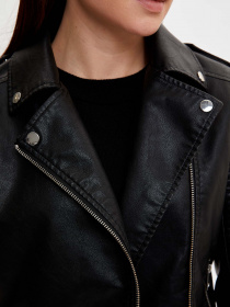 Куртка кожаная DeFacto модель N6782AZ-BK27 Куртка кожаная DeFacto модель N6782AZ-BK27 Фото