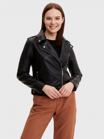 Куртка кожаная DeFacto модель N6782AZ-BK27 Куртка кожаная DeFacto модель N6782AZ-BK27 Фото